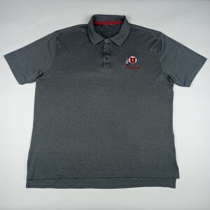 Utah Utes Polo Shirt NCAA Men's Size XL Short Sleeve Gray
